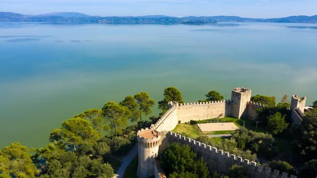 Lake Trasimeno from Cortona